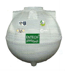  ถังบำบัดน้ำเสีย Entech(nano) ชนิดรวมเกรอะ-กรองไร้อากาศ EN-1600T