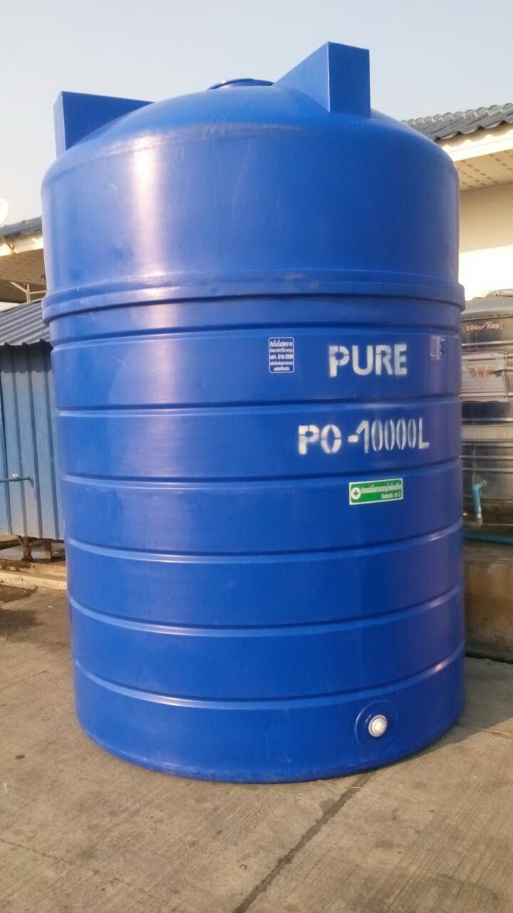 ถังเก็บน้ำบนดินPE  ขนาด 10000 ลิตร      สีฟ้า @ สุพรรณบุรี
